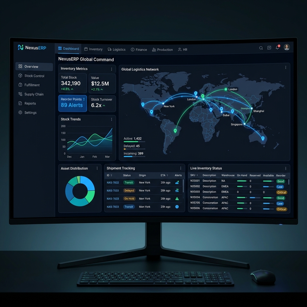 ERP System Dashboard